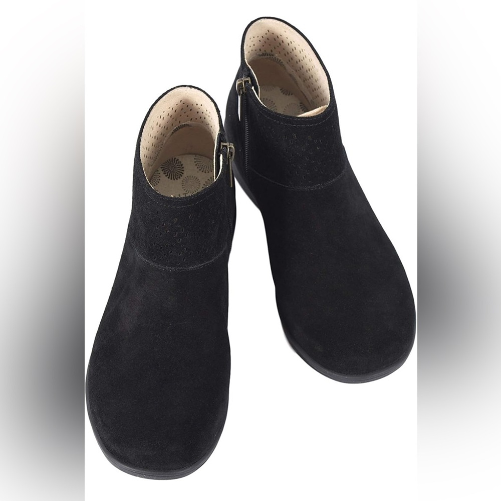 Revitalign Del Mar Boot Black APMA Approved with Orthotic Support Womenโs 10 New